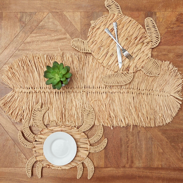 Seagrass Fringe Table Runner