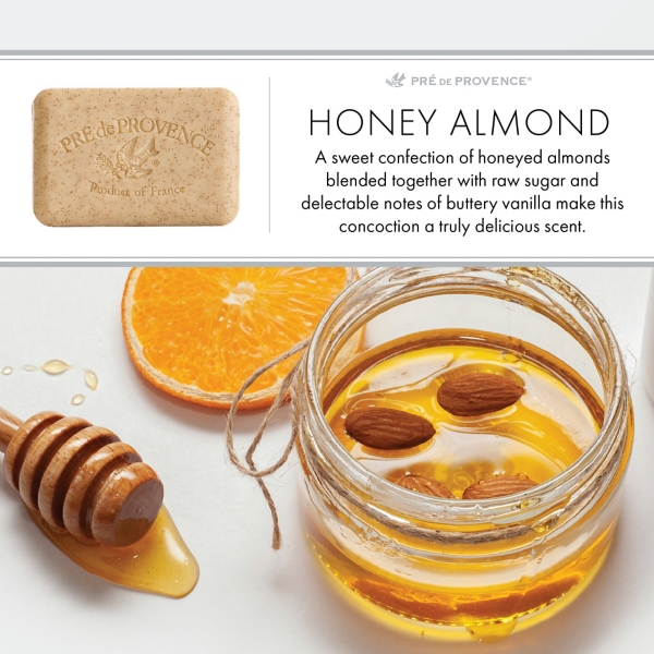 French Milled Honey Almond 2-pc. Bar Soap Set