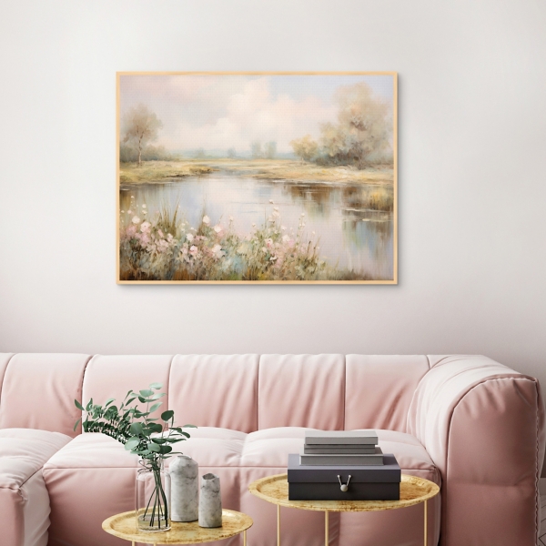 Still Waters Framed Canvas Art Print