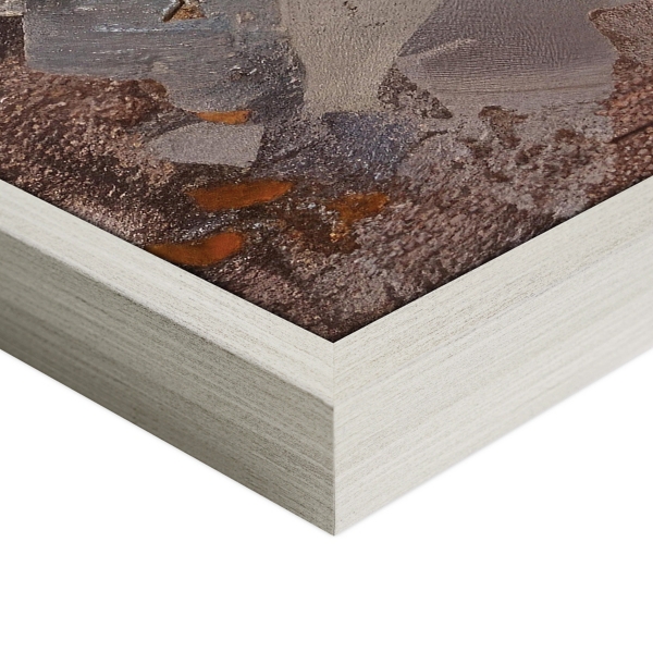 Village by the Ocean Framed Canvas Art Print