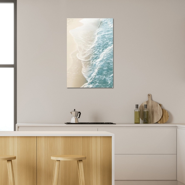 Teal Ocean Dreams Canvas Art Print