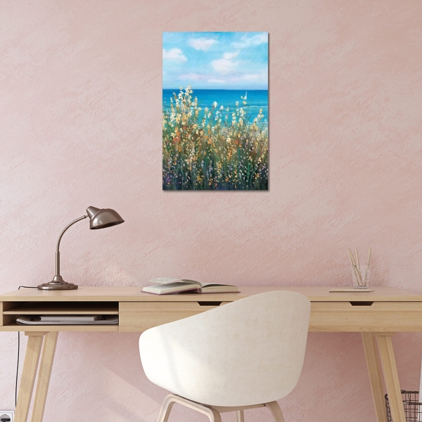 Flowers at the Coast Canvas Art Print