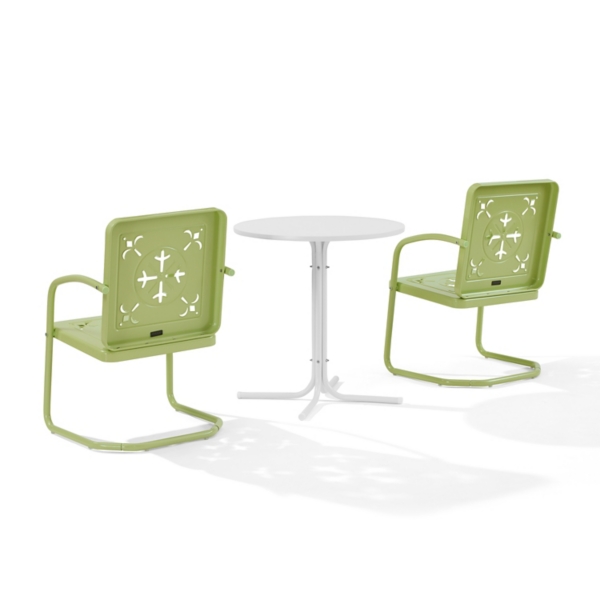 Lime Retro Azalea 3-pc. Outdoor Bistro Set
