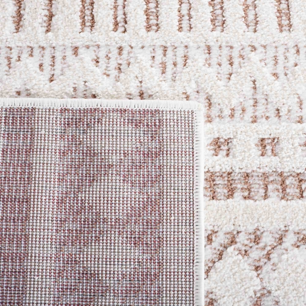 Taupe & White Mira Bohemian Area Rug