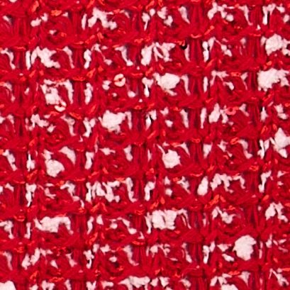 Red Sequin Tweed Pillow