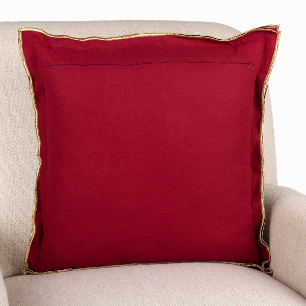 with Gold Trim Flange Pillow
