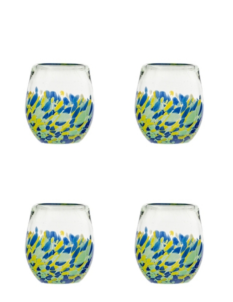 Mazatlan Stemless Wine Glasses, Set of 4 | Kirklands Home