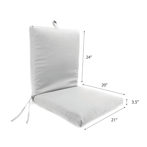 Navy Wavy Lattice Outdoor Chair Cushion