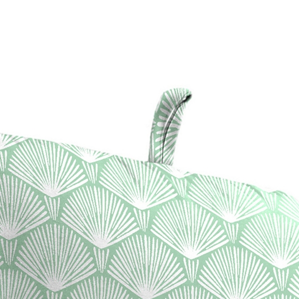 Seagreen Geometric Outdoor Chair Cushion, 22x45