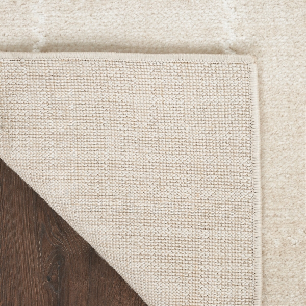 Ivory Serenity Geometric Grid Area Rug, 5x7