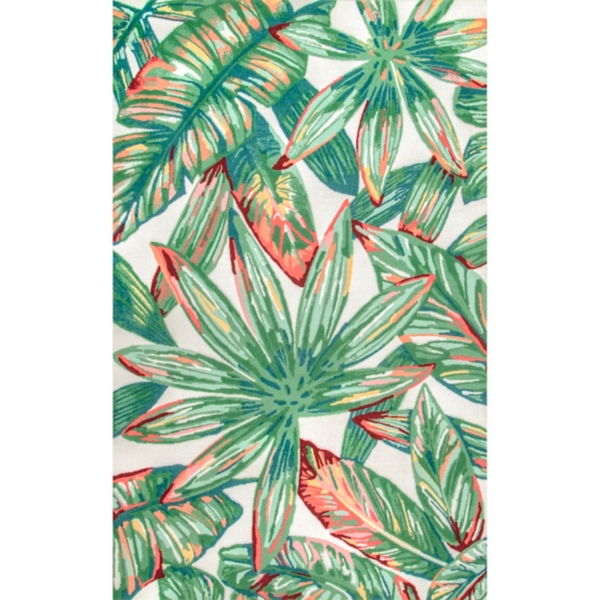 Lindsey Floral Indoor/Outdoor Area Rug, 4x6 | Kirklands Home