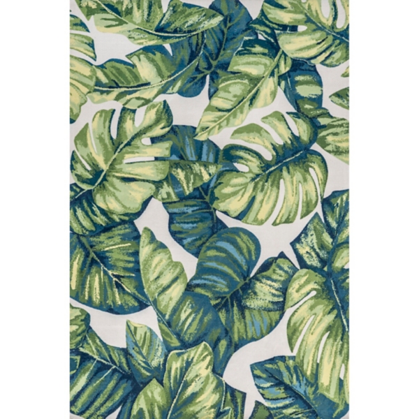Paisley Leaf Indoor/Outdoor Area Rug, 5x8 | Kirklands Home
