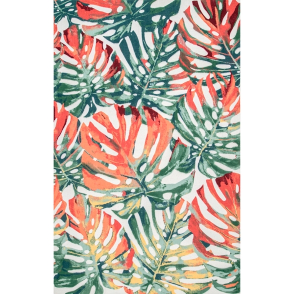 Sunkissed Leaves Indoor/Outdoor Area Rug, 4x6 | Kirklands Home