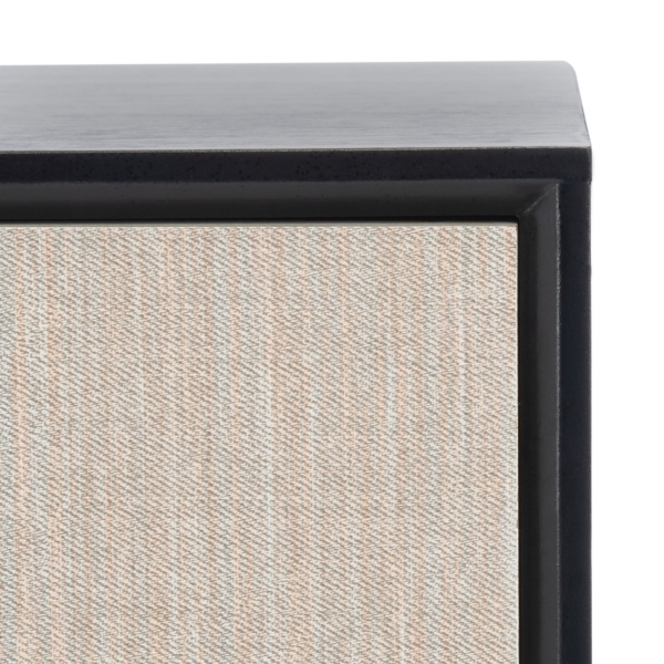 Black Wood Stella 1-Drawer End Table