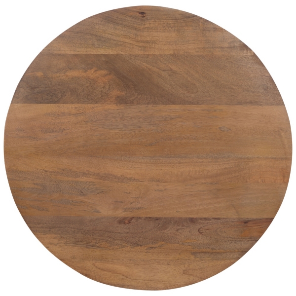 Natural Rattan Irma Round Accent Table