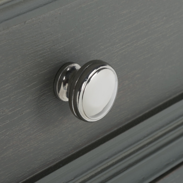 Ash Gray Wood Mita Storage End Table