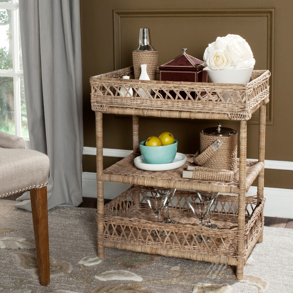 Natural Rattan Alba Accent Table