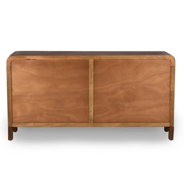 Brown Wood Lowen 4 Door Cabinet