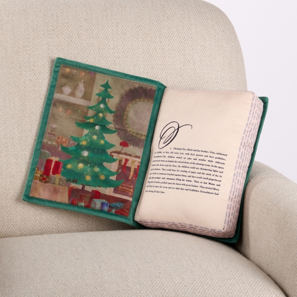 The Nutcracker Book Shaped Pillow