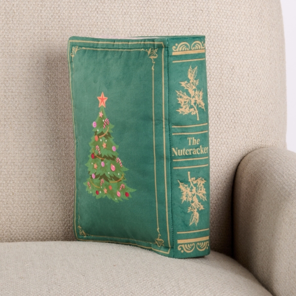 The Nutcracker Book Shaped Pillow