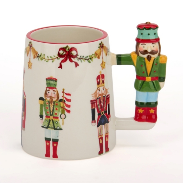 Holly Nutcracker Handle Mug | Kirklands Home