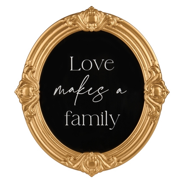Love Makes a Family Oval Wall Plaque | Kirklands Home