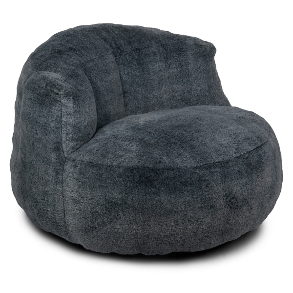 Heathered Blue Comfy Foam Lounge Chair
