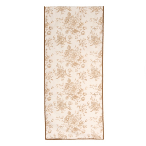 Dark Taupe Toile Table Runner