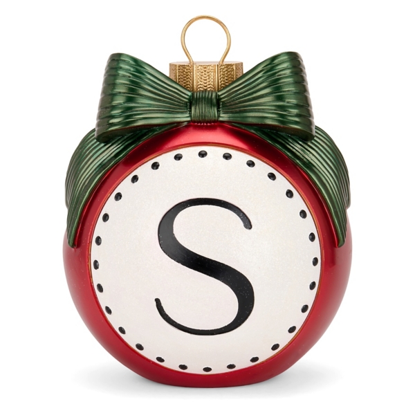 Red & Green Monogram S Christmas Ornament Statue | Kirklands Home