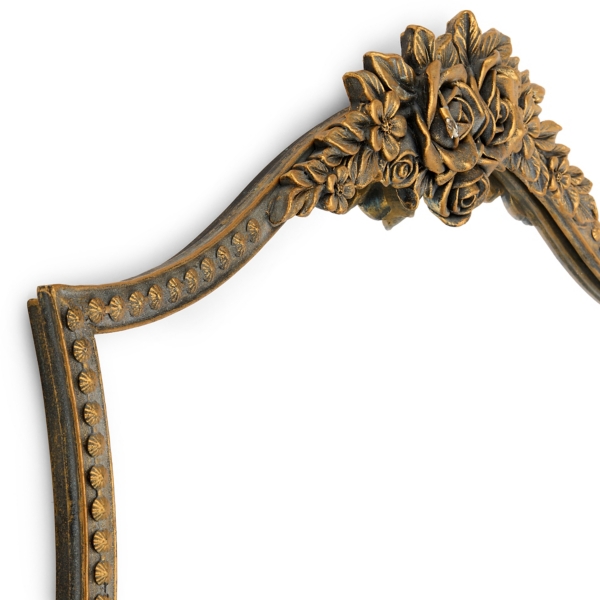 Bronze Derose Metal Shield Wall Mirror