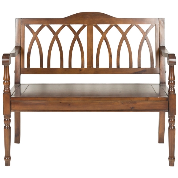 Dark Teak Wood Mandy Traditional Bench | Kirklands Home