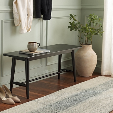 Turquoise Wood Classic Farmhouse Bench