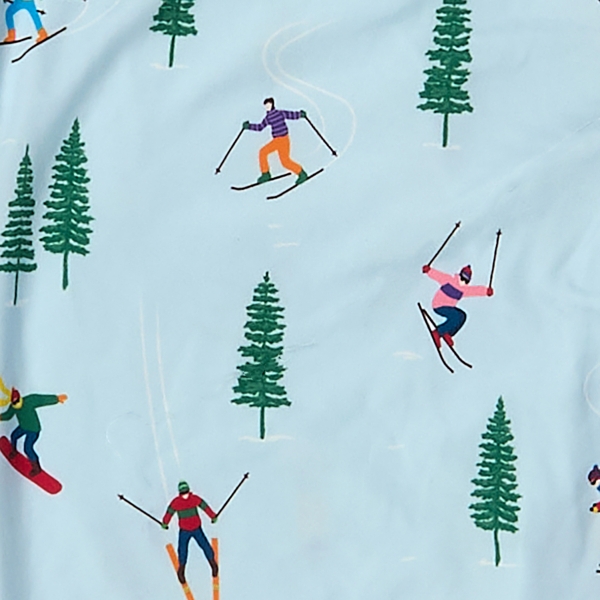 Light Blue Ski XL Pajama Set