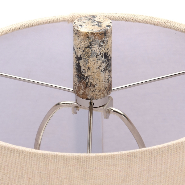 Hazel Distressed Cream Resin Buffet Lamp