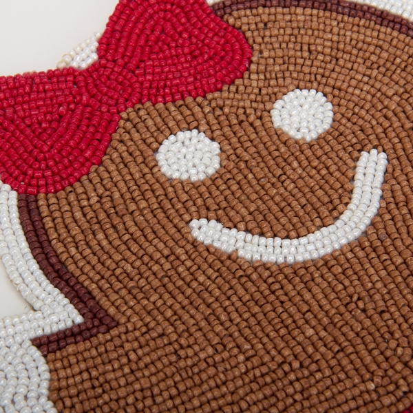 Gingerbread Girl Beaded Placemat