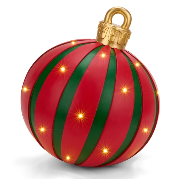 LED Red & Green Christmas Ornament Statue, 17 in.
