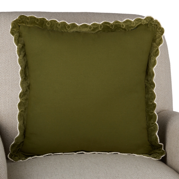 Velvet Looped Trim Pillow