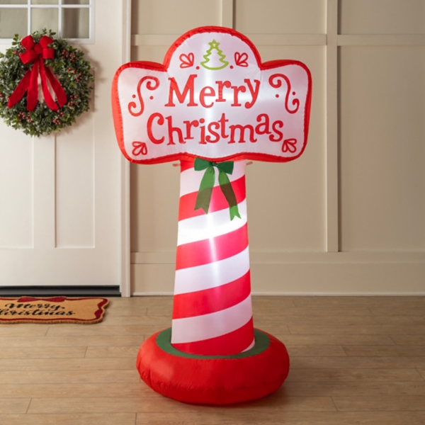 LED Inflatable Merry Christmas Sign