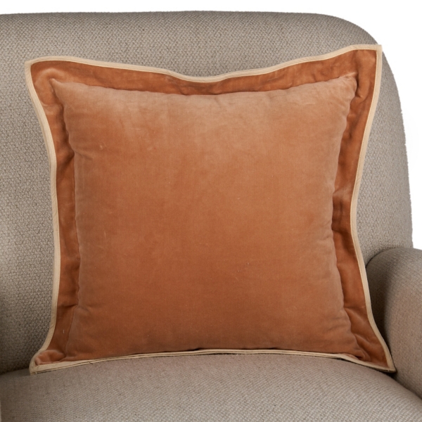 Blush Velvet Double Flange Pillow | Kirklands Home