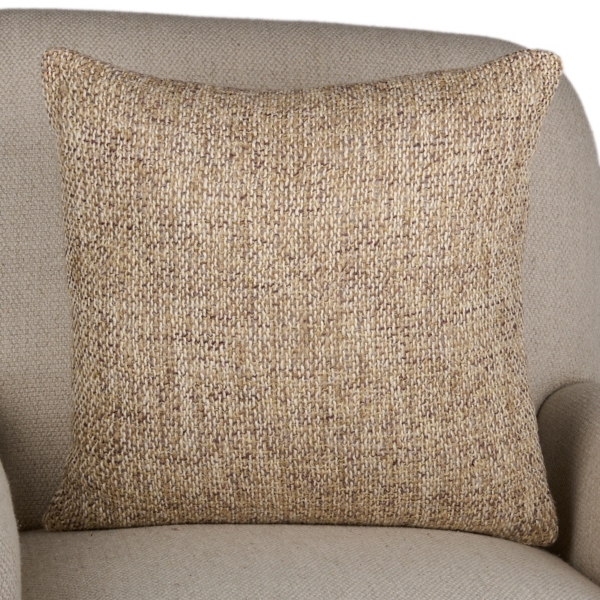 Brown Wool Loose Knit Pillow