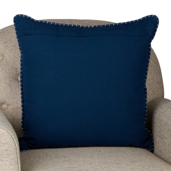 Blue Denim Stripe Pillow