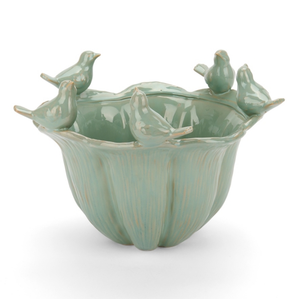 Blue Bird Ceramic Decorative Bowl