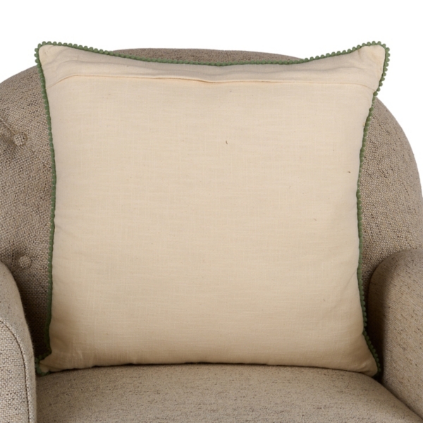 Diamond Floral Print Pillow