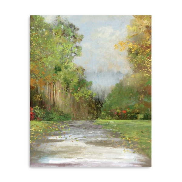 Green Plush Path Canvas Art Print
