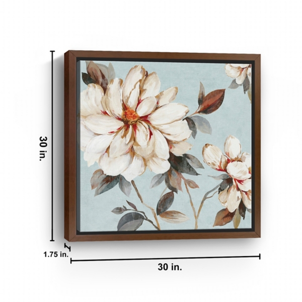 Floral Bliss I Framed Canvas Art Print, 30x30