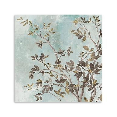 Gray Petals Canvas Art Print
