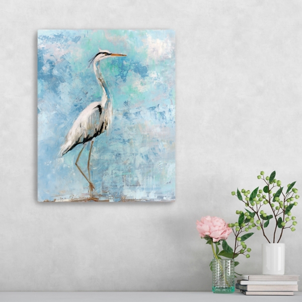 Morning Heron I Canvas Art Print