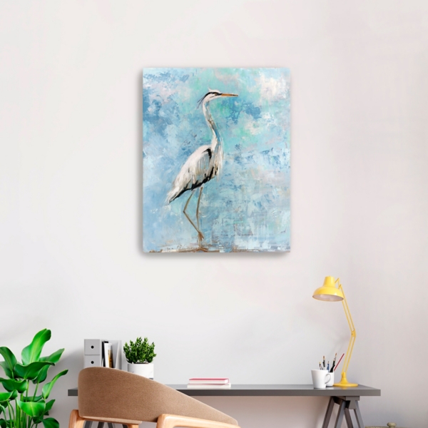 Morning Heron I Canvas Art Print
