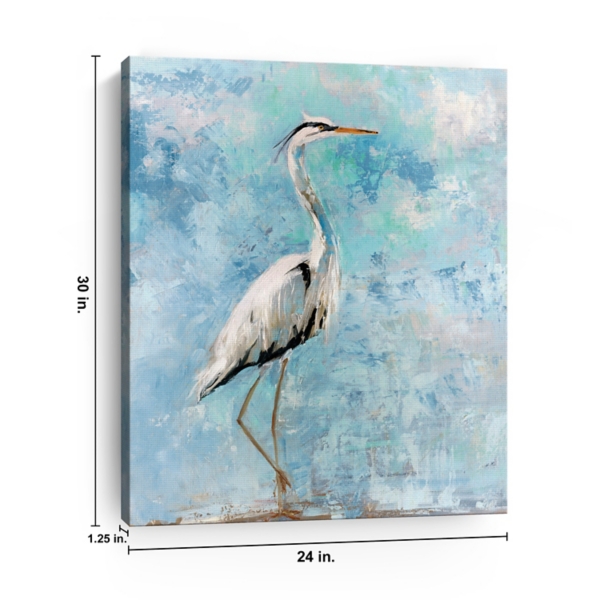 Morning Heron I Canvas Art Print