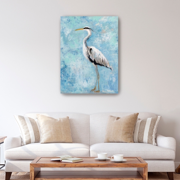 Morning Heron II Canvas Art Print, 30x40